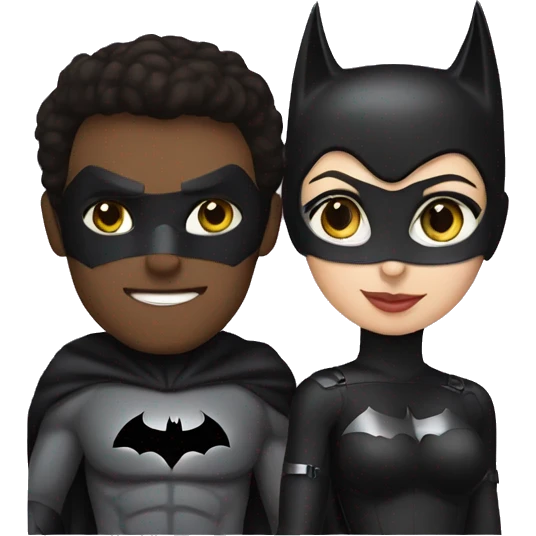 Batman and catwoman  emoji