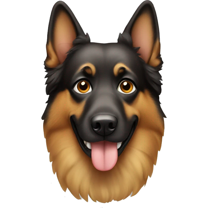 Big kind German dog  emoji