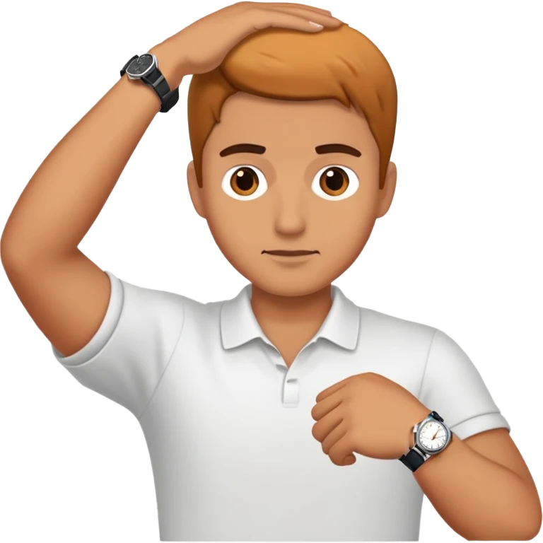 Looking at my watch emoji