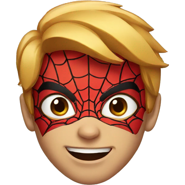 Spiderman face emoji