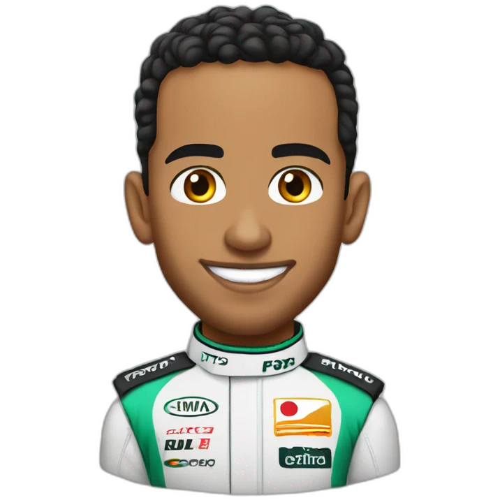 Lewis Hamilton Formula one driver emoji