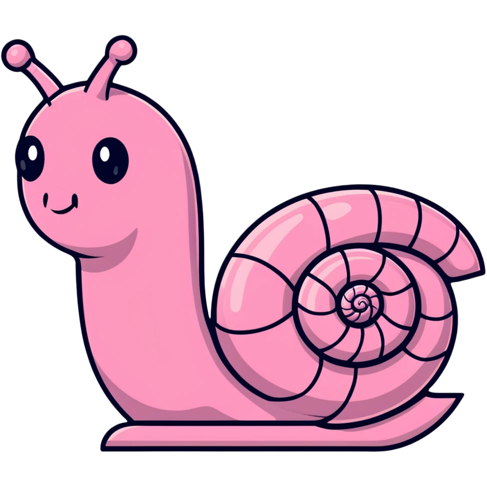 pink robot snail emoji