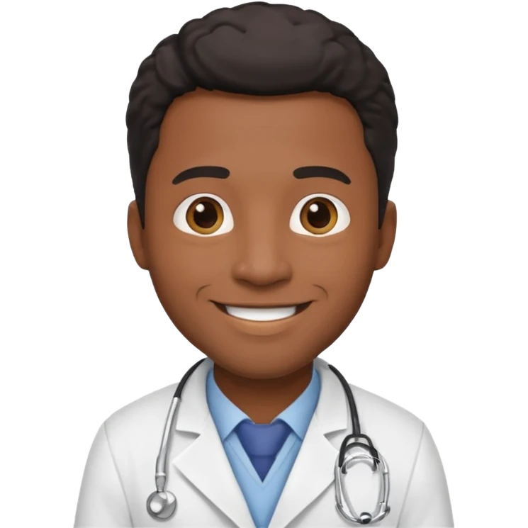 Black Male Doctor emoji