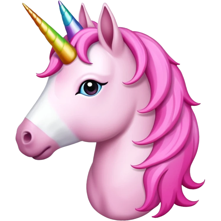 Pembe kalp tutan pembe unicorn emoji