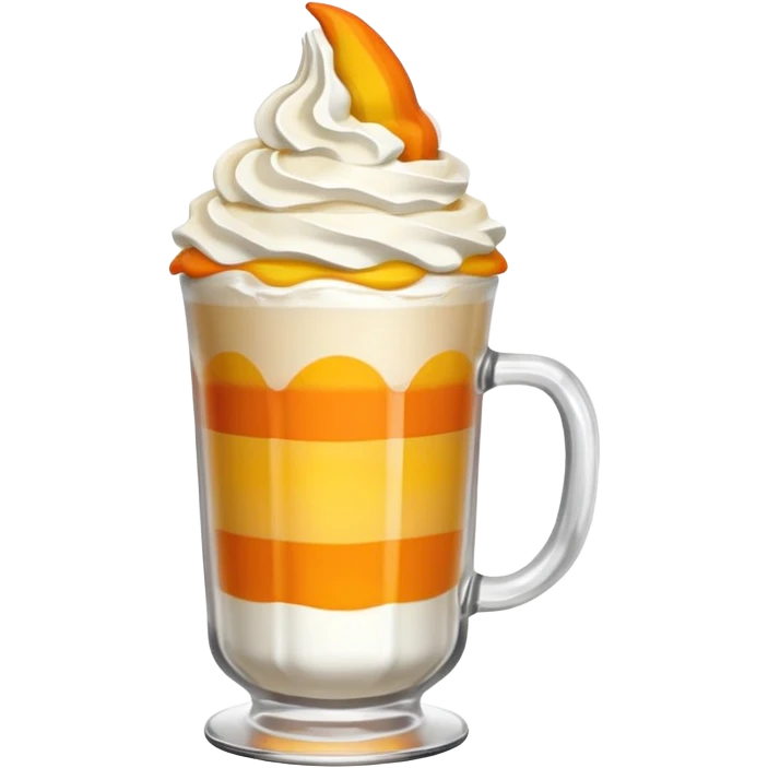 Candy corn latte emoji