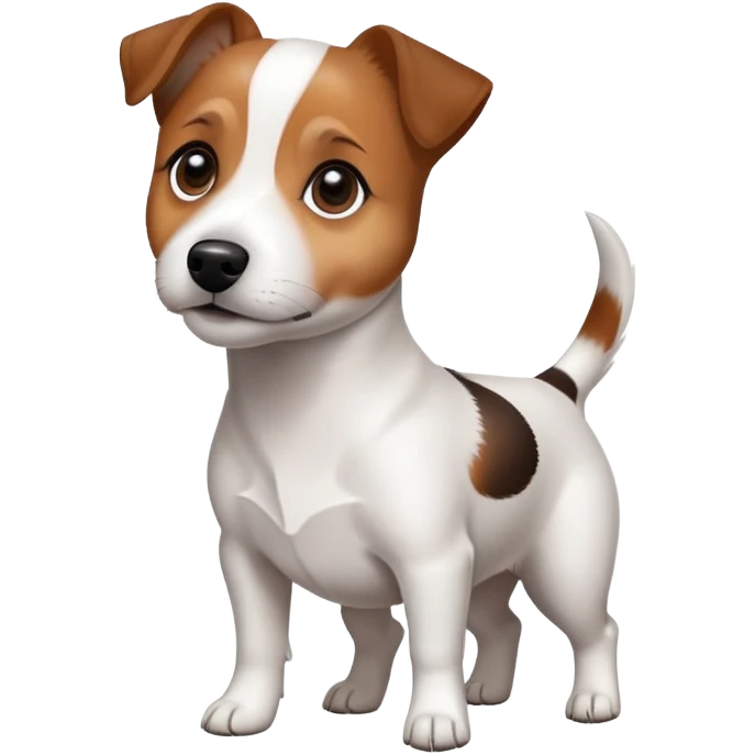 A jackrusell dog emoji