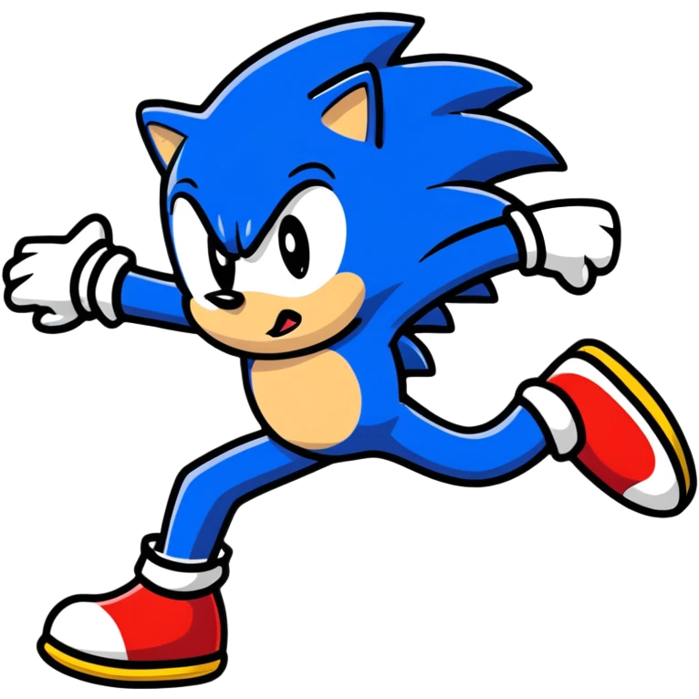 Sonic the Hedgehog dancing in a fun pose emoji