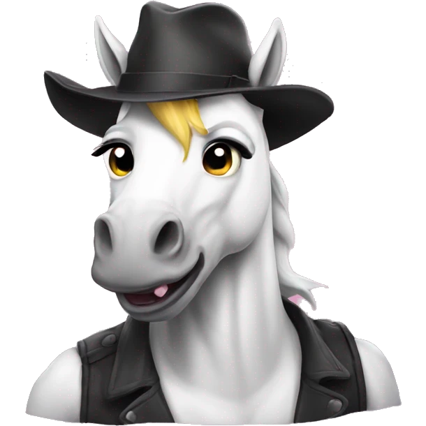 Gangster unicorn emoji