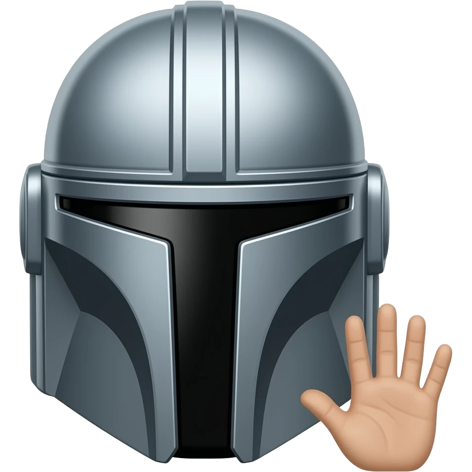 mandolorian face palm emoji