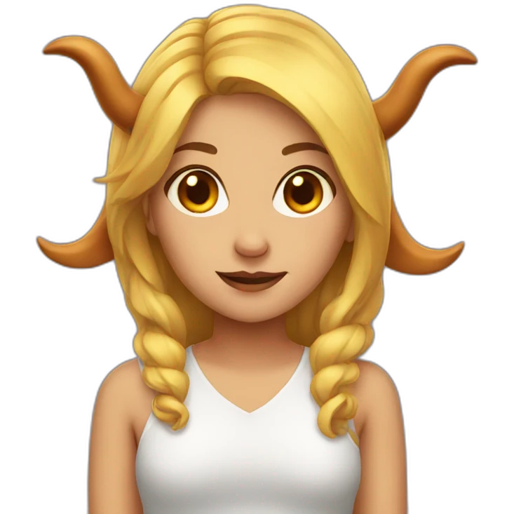 girl with horns emoji