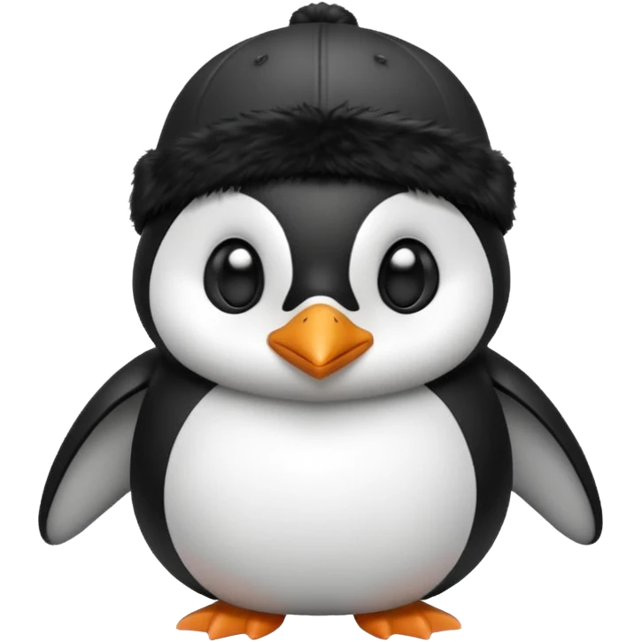 pingüino con gorra emoji