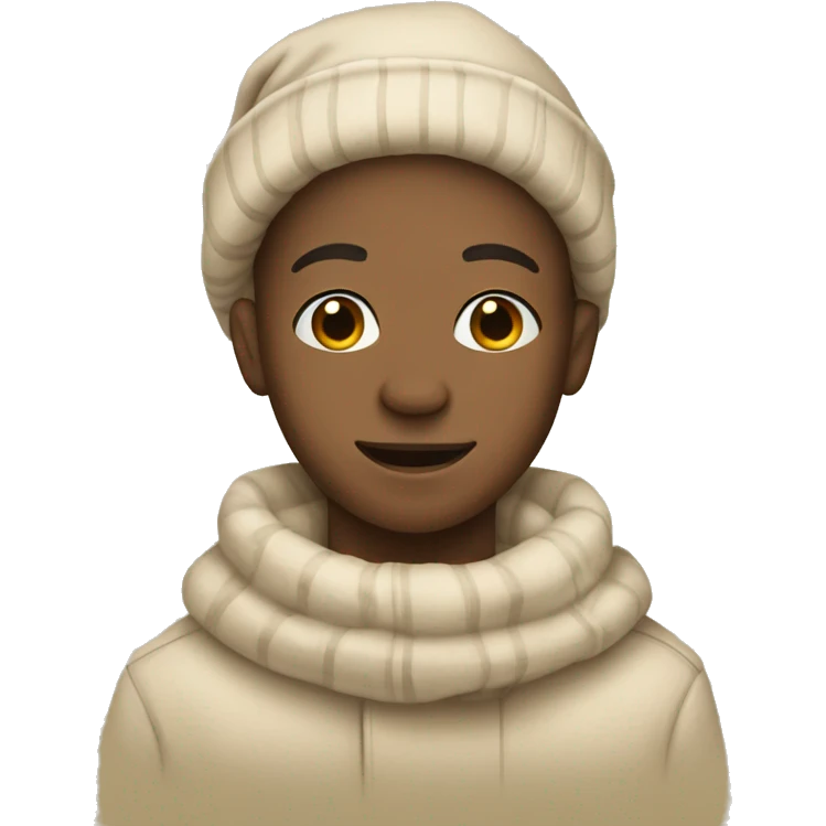 Cozy beige Christmas  emoji