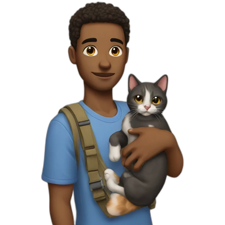 Homie with a cat emoji