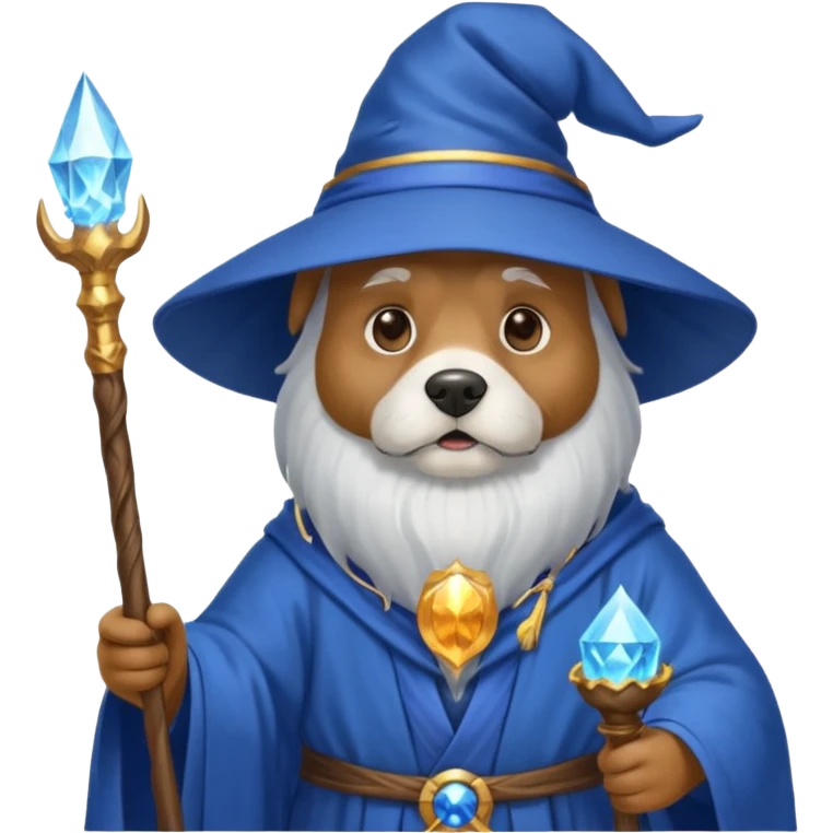 Dog wizard emoji