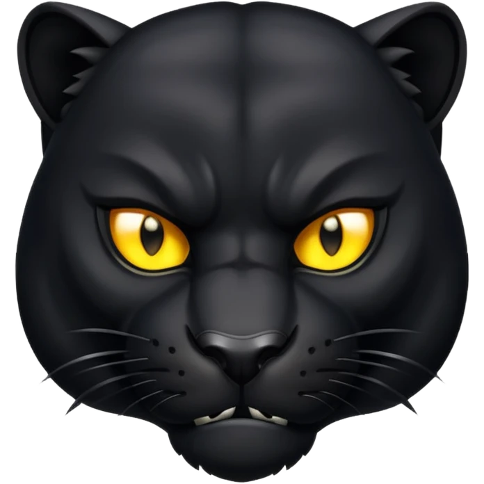 angry panther animal emoji