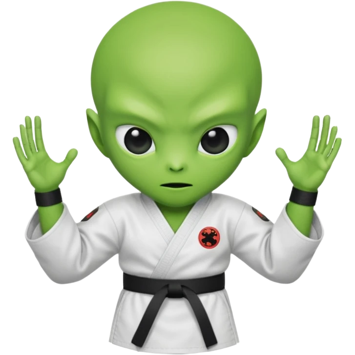 karate, alien emoji