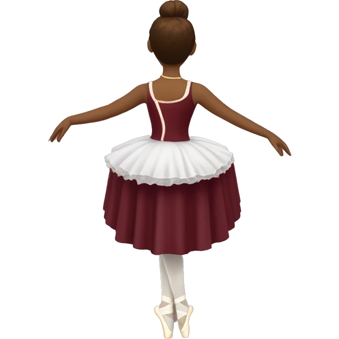 burgundy music box with white ballerina standing back emoji
