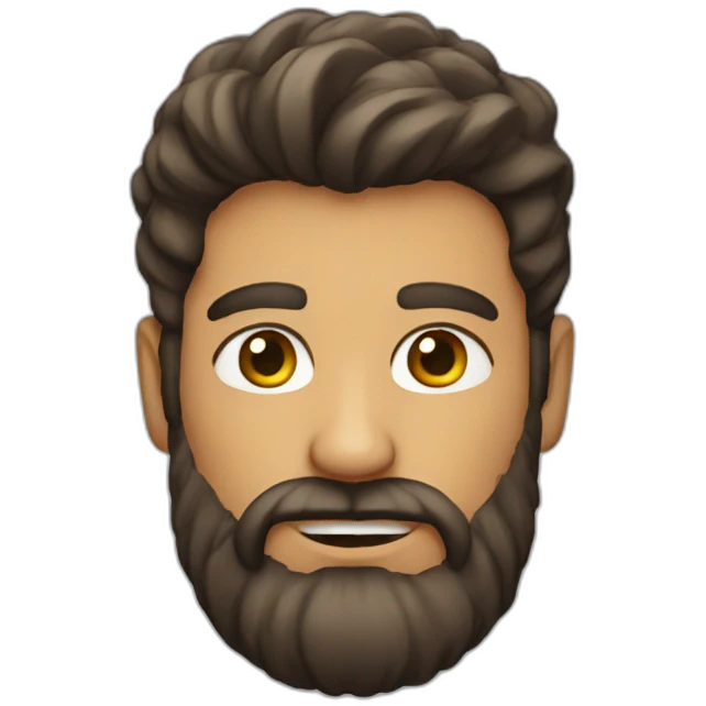 beard man emoji