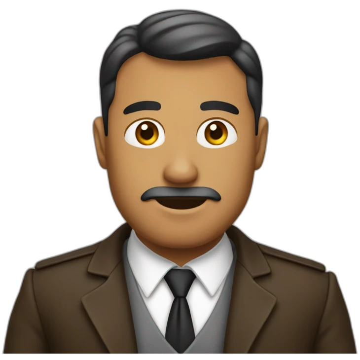 hombre frente a un escritorio emoji