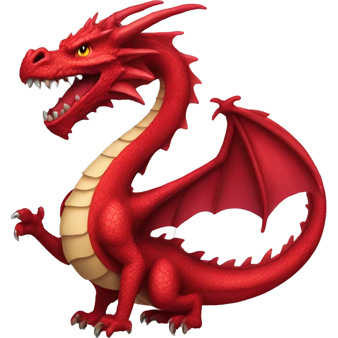 Crimson dragon emoji