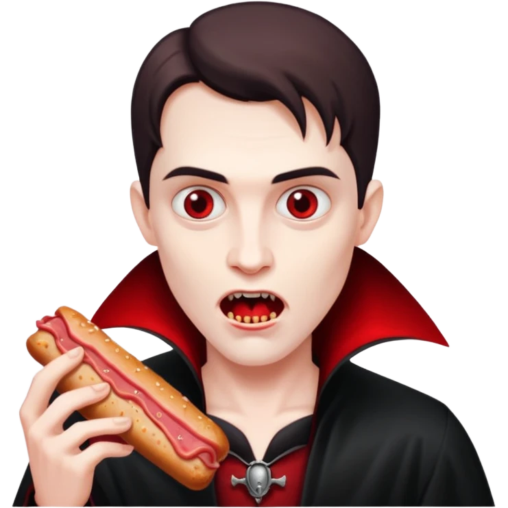  vampire eating spam meat emoji