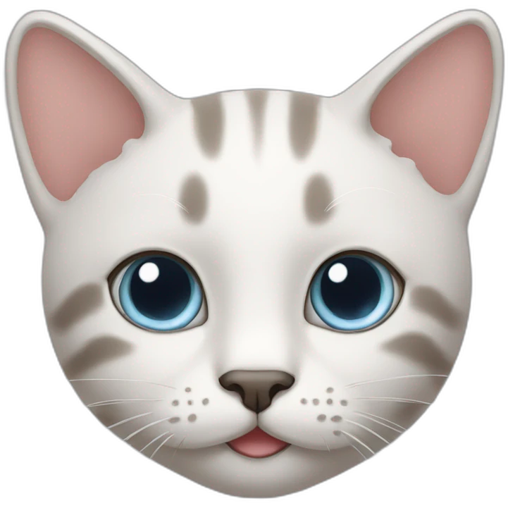 Cat with cute eyes emoji