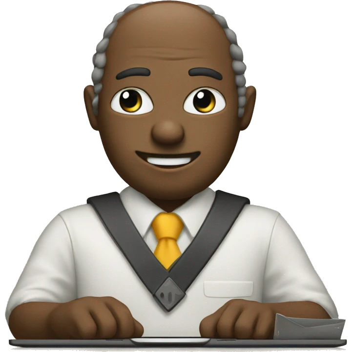 work in front of laptop who loves math  emoji