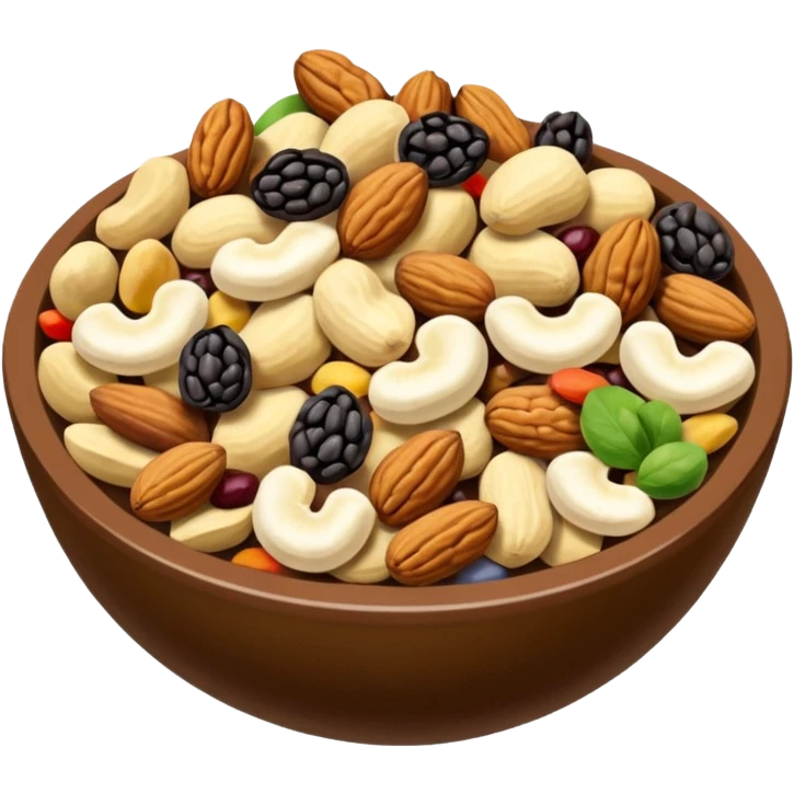Good Ol' Raisins and Peanuts" (trail mix) emoji