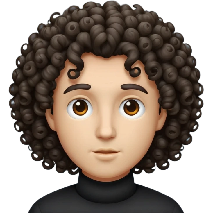 Curly hair emoji
