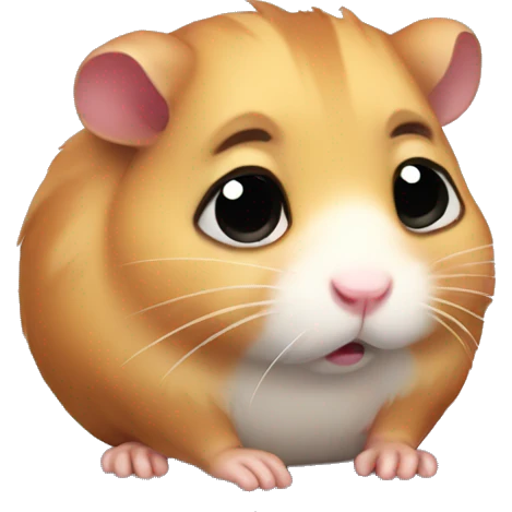 very sad heart broken hamster  emoji