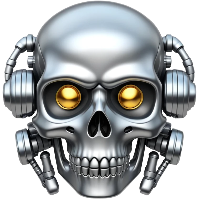 cyborg skull emoji