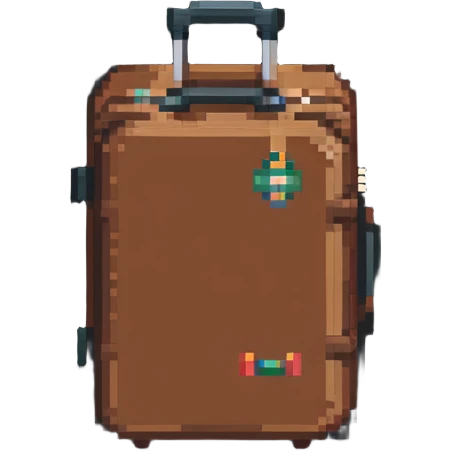 Brown luggage case or suitcase emoji