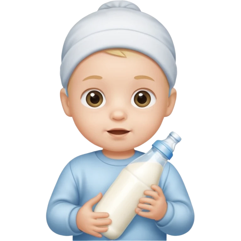 Baby and bottle milk emoji