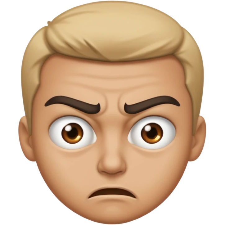 merge the angry eyebrows with the expressionless face emoji's mouth emoji