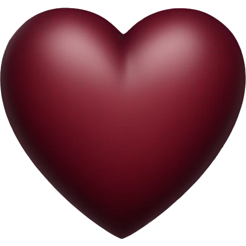 dark red heart emoji