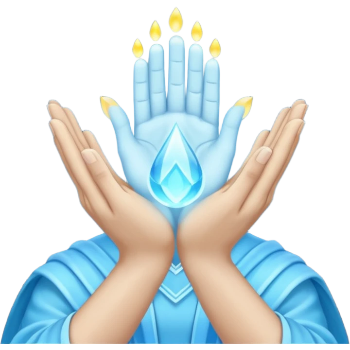 Magic prayer hands  emoji