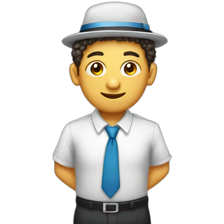 A jewish with a kippa emoji