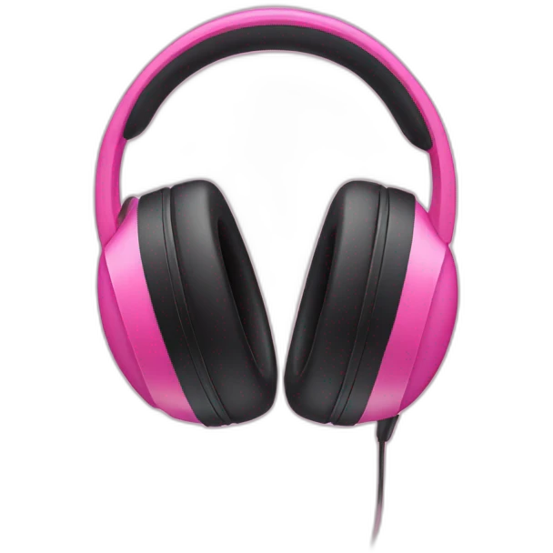 pink headphone emoji