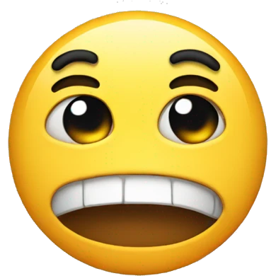 cringe sad smile emoji