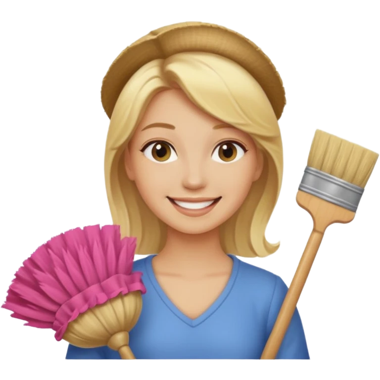 lady sweeping dust emoji