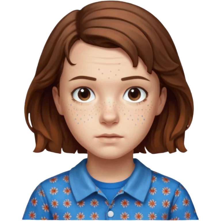 Eleven from stranger things season 3 emoji