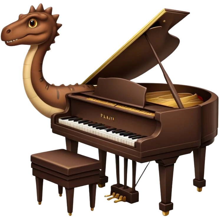 Piano saurus emoji