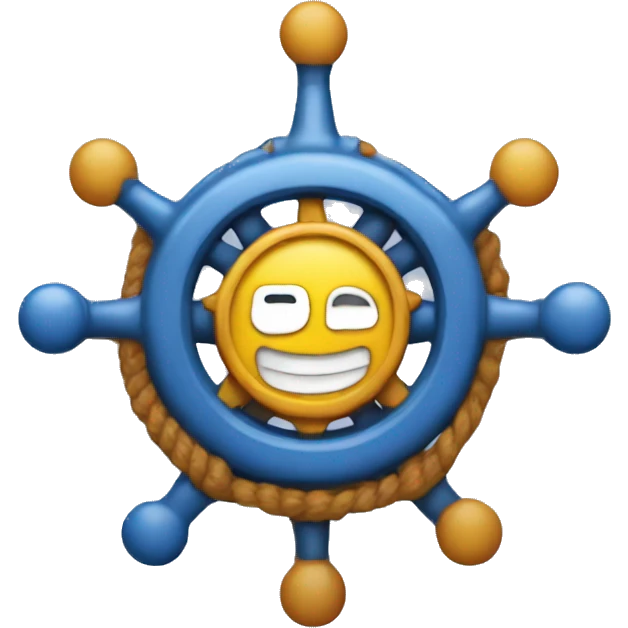 ship steering kubernetes logo emoji