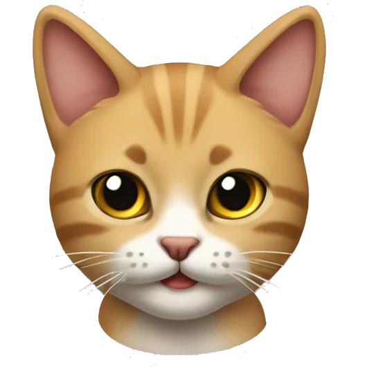 Gato con moño y lengua afuera emoji