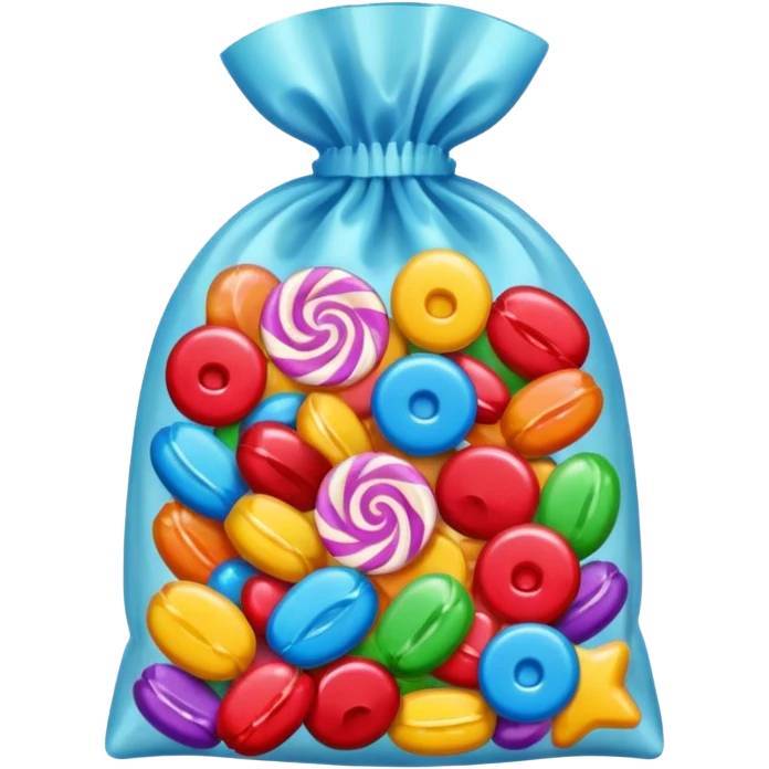 Holiday candies and candy bags emoji