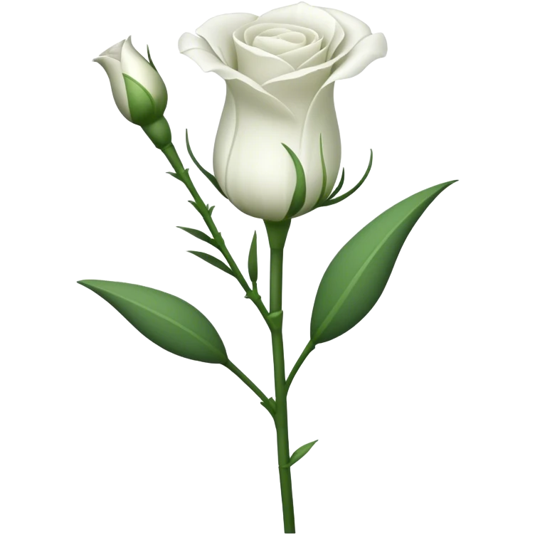 single Lisianthus, straight stem emoji