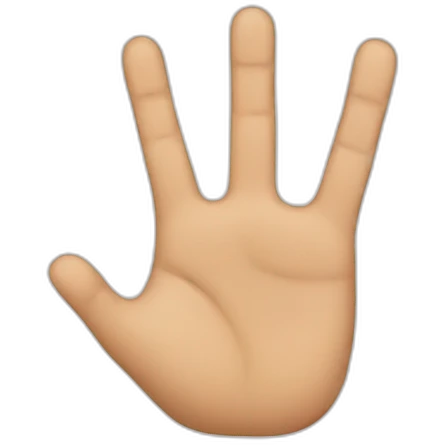 4 fingers emoji