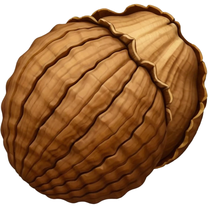 walnut with shall emoji