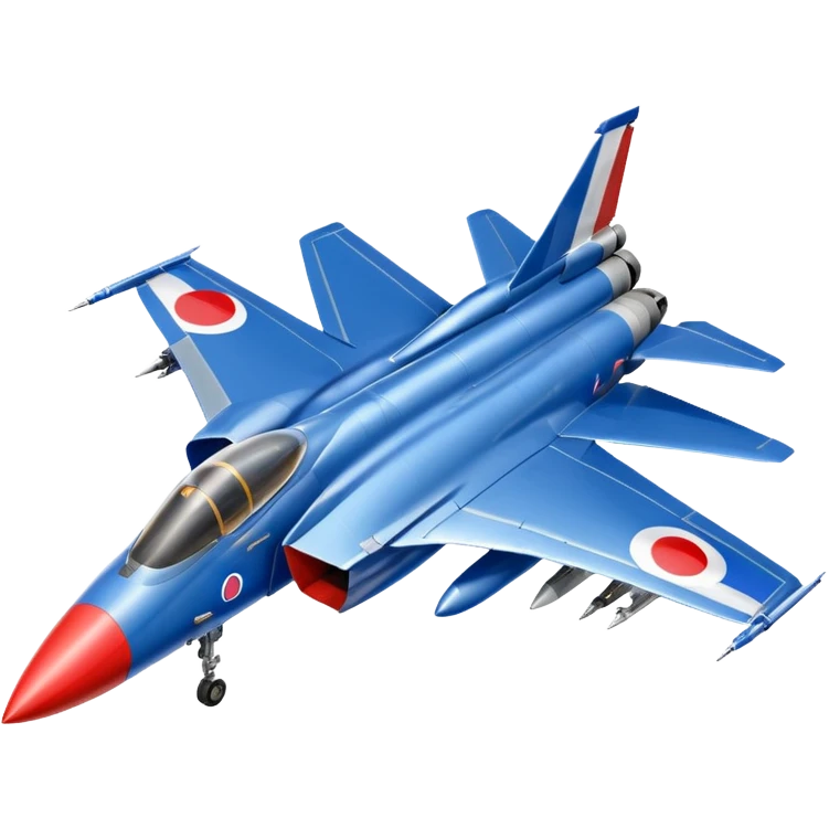 the french mirage fighter jet, and in the background the french flag emoji