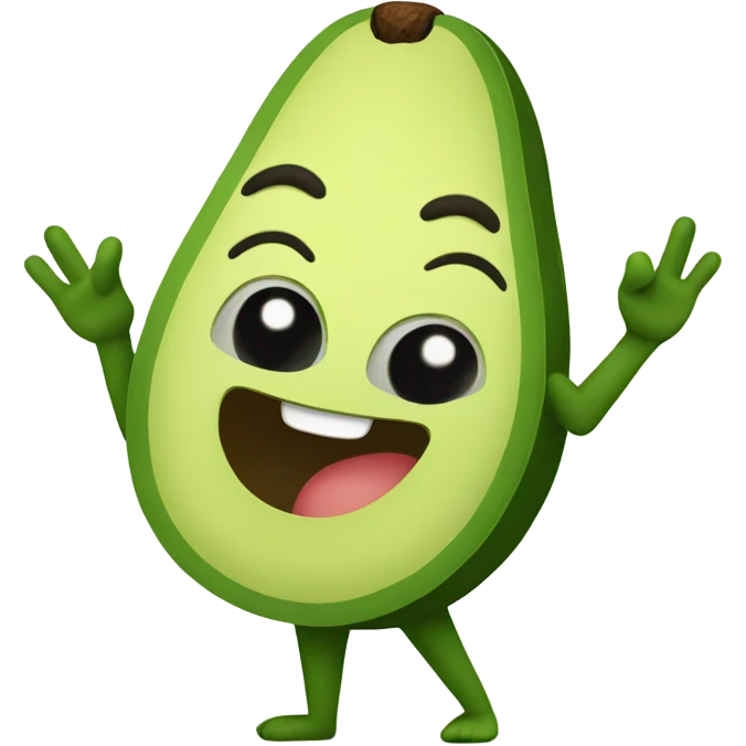 avocado high five emoji